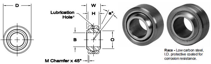 AURORACOM-10關節(jié)軸承圖紙